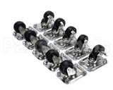 C-10X2 Glastender Caster, 2-1/2" H, Set Of Ten