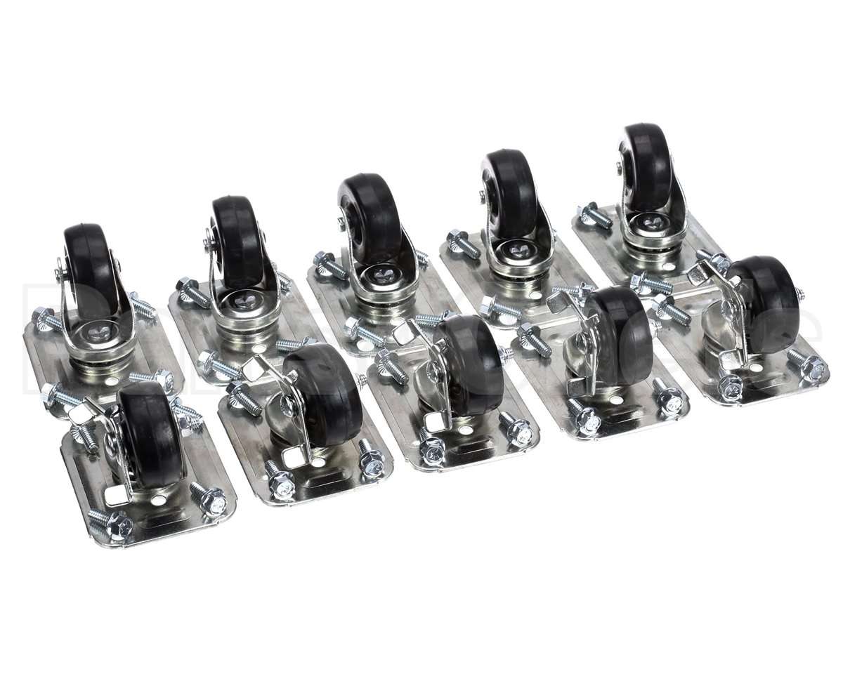 C-10X2 Glastender Caster, 2-1/2" H, Set Of Ten