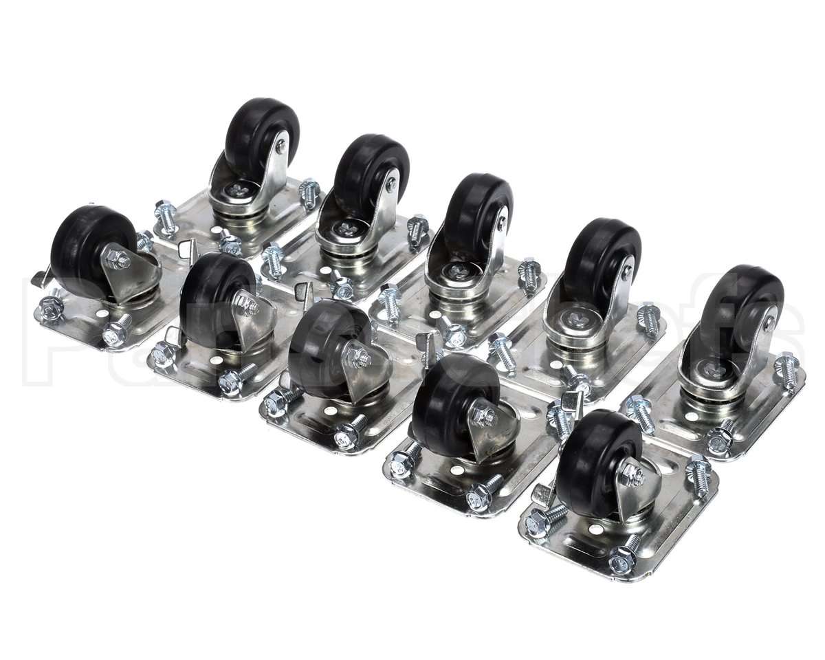 C-10X2 Glastender Caster, 2-1/2" H, Set Of Ten