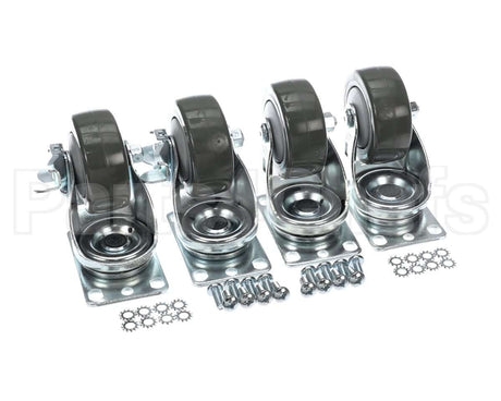 C-4X4-18 Glastender Caster Kit - 4 1/8" H Set Of 4