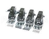 C-4X4-18 Glastender Caster Kit - 4 1/8" H Set Of 4