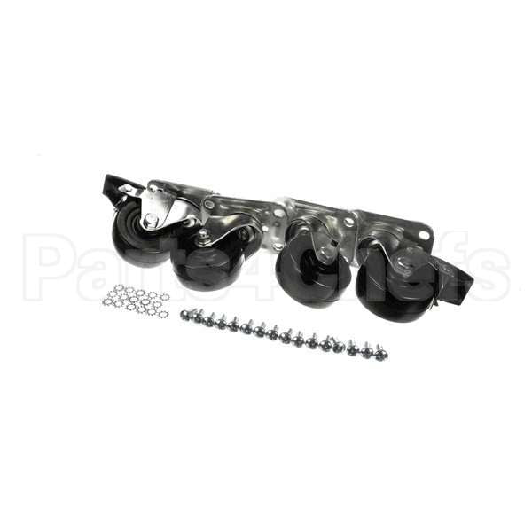 C-4X4 Compatible Glastender Caster, 3-3/4" H, Set Of Four