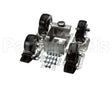 C-4X4-S Glastender Caster, 3-3/4" H, Set Of Four, Side Serv