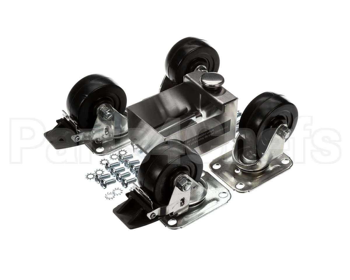 C-4X4-S Glastender Caster, 3-3/4" H, Set Of Four, Side Serv