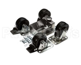 C-4X4-S Glastender Caster, 3-3/4" H, Set Of Four, Side Serv