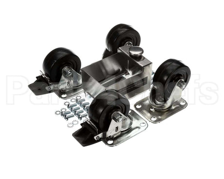 C-4X4-S Glastender Caster, 3-3/4" H, Set Of Four, Side Serv