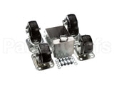 C-4X4-S Glastender Caster, 3-3/4" H, Set Of Four, Side Serv