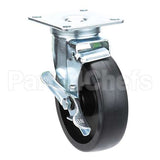C0406 Compatible BKI Caster, W/5 Top Plate W/ Brake