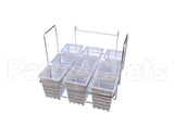 C10693-00 Pitco Set 9Ind Serv Basket With Rk Gpc