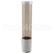 C4180TBR Compatible San Jamar Dispenser, Water Cup, Plst