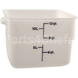CAM12SFSP148 Compatible Cambro Container Sq 12Qt -148 Poly/White