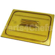 CAM20HPCH150 Compatible Cambro Hot Pan Lid Half Sz-150 Amber