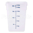 CAM22SFSP148 Compatible Cambro Container Sq 22Qt -148 Poly/White