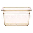 CAM46HP150 Compatible Cambro Pan, Food, H-Pan, 1/4, 6"D, Amber