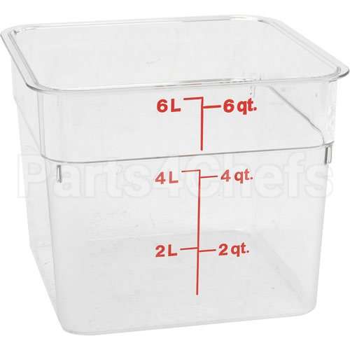 CAM6SFSCW135 Compatible Cambro Container Sq Clear 6Qt