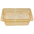 CAMPO712 Compatible Cambro 1/4 Size Food Pan - Amber High Heat