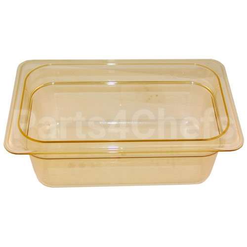 CAMPO712 Compatible Cambro 1/4 Size Food Pan - Amber High Heat