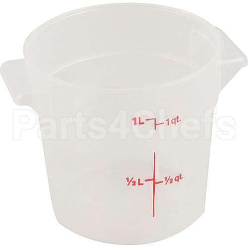 CAMRFS1PP190 Compatible Cambro Container-Soft Rd 1 Qt Semi-Clr