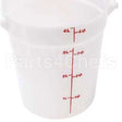 CAMRFS4148 Compatible Cambro Container Rnd 4Qt -148 Poly/White