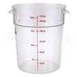 CAMRFSCW22135 Compatible Cambro Cntainer Clr Rd 22Qt-135