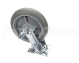 CAS-82HT-S-B Lockwood 8" Fd Srv Plt Cast - Swivel/Br