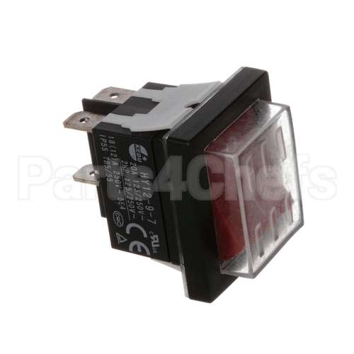 CFD1RR-25 Spartan Refrigeration Power Switch Red