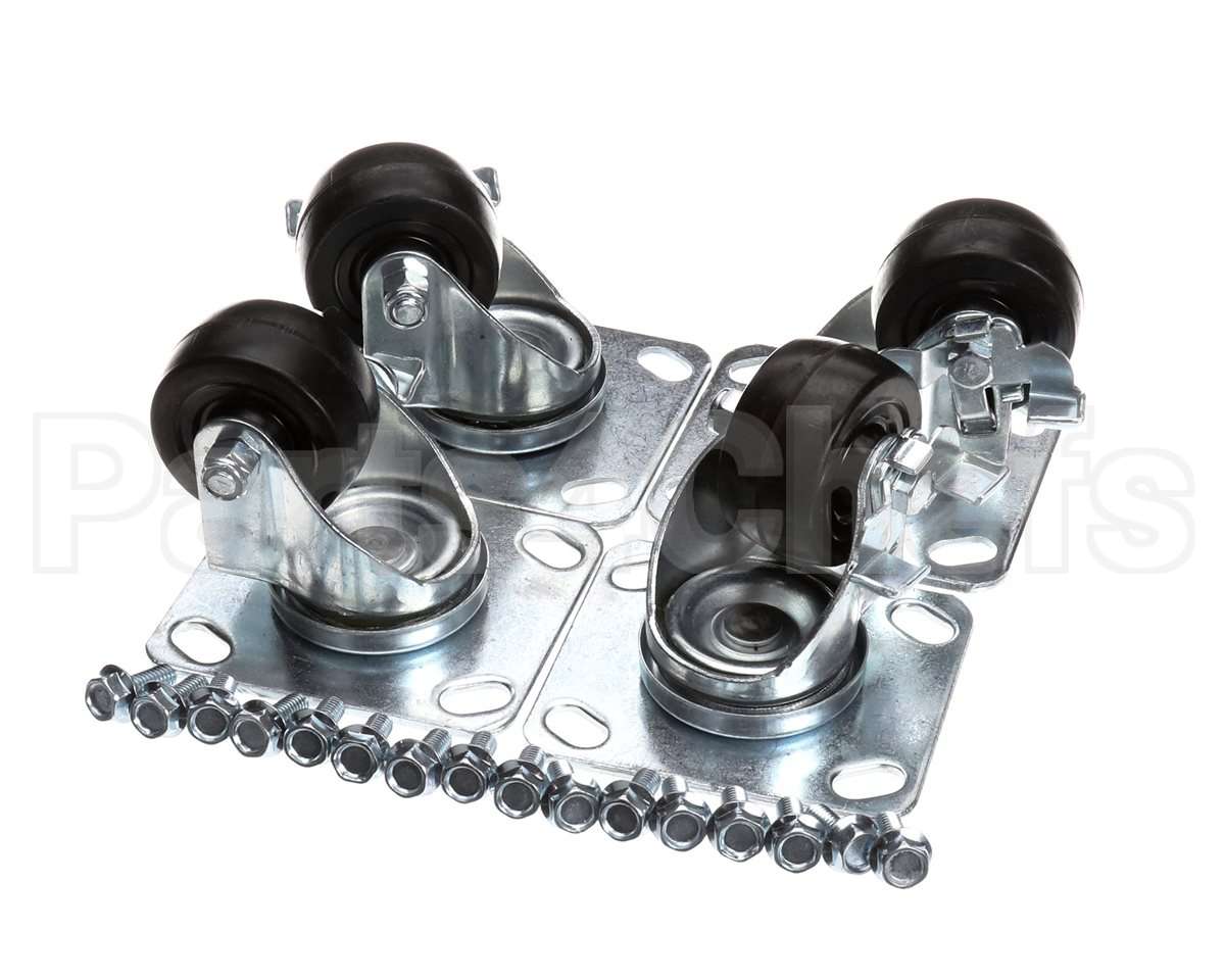 CK11 Traulsen Caster Kit - Four 3.625In Plat