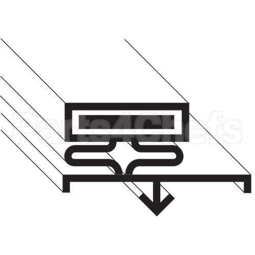 CNT2-717 Compatible Continental Gasket, Drawer - 11-1/4" X 22-3/4"