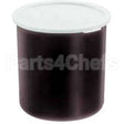 CP27-110 Compatible Cambro Crock W/Lid 2.7Qt -110 Black