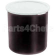 CP27110 Compatible Cambro Crock W/Lid 2.7Qt -110 Black