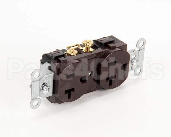 CR20 Hubbell Lighting Duplex Receptacle Brown