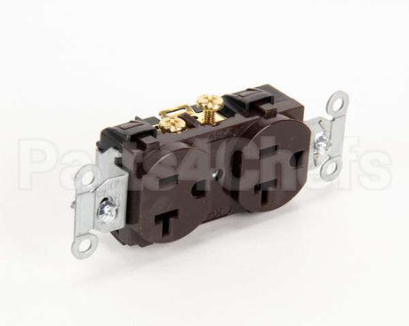 CR20 Hubbell Lighting Duplex Receptacle Brown