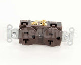 CR20 Hubbell Lighting Duplex Receptacle Brown