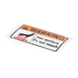 DECAL Equipex Decal, Caution Hot