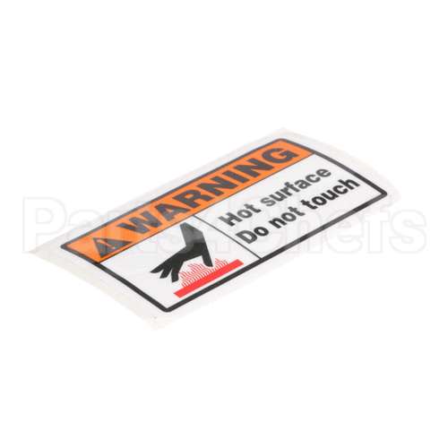 DECAL Equipex Decal, Caution Hot