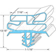 DEL1701289 Compatible Midwest Appliance Parts Gasket, Door