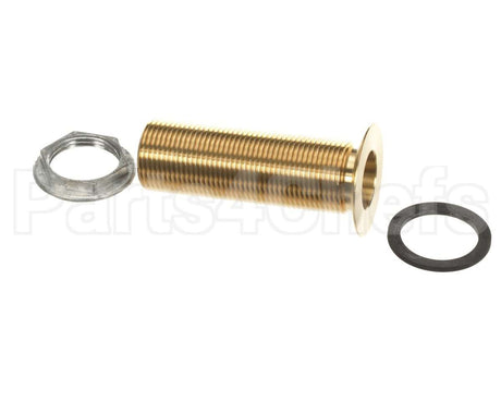 DR-37785 Alto Shaam Drain Brass W/Fl Lcknut 1"