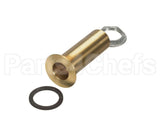 DR-37785 Alto Shaam Drain Brass W/Fl Lcknut 1"