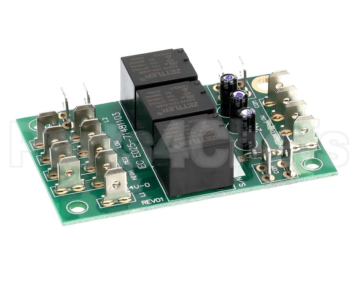 E025-71481103 Intl Environmental Corp Relay Board Spst X 3 24V 10A
