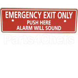 ECL8220 Compatible Detex Plate, Paddle Bar, Emer Exit