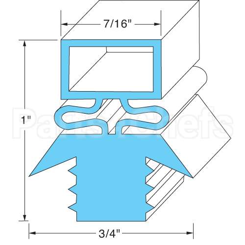 ER-27565-00 Compatible Tri Star Door Gasket 23-1/2" X 29-1/2"
