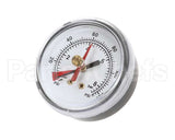 EV306818 Everpure Back Mnt Brass Gauge 0-125 Psi