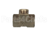 F020 Edlund Fitting, 1/4 Npt Brass Tee (Vm
