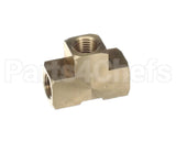F020 Edlund Fitting, 1/4 Npt Brass Tee (Vm