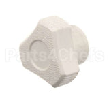 F0262 Frosty Factory Knob, Faceplate, White.