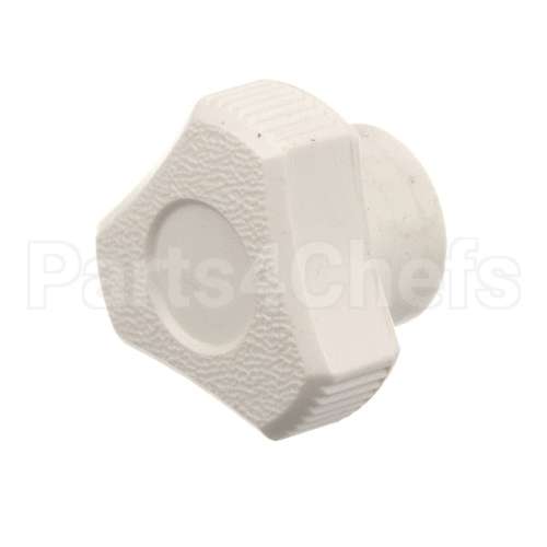F0262 Frosty Factory Knob, Faceplate, White.