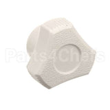 F0262 Frosty Factory Knob, Faceplate, White.
