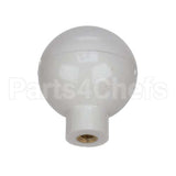 F0264 Frosty Factory Knob, Faucet, White