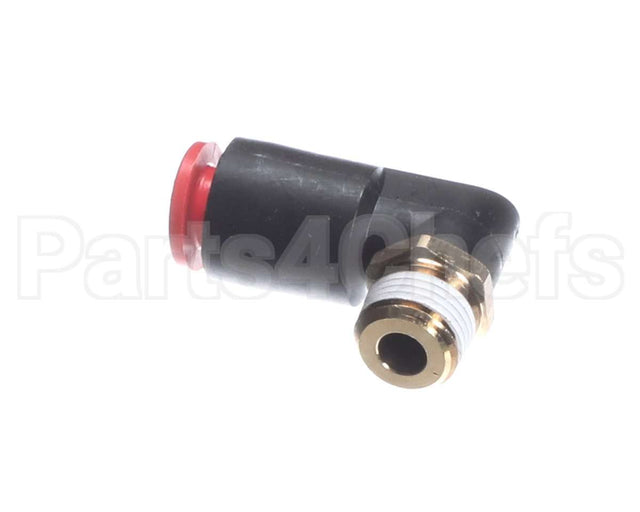 F033 Edlund Fitting,Shrt1/4Odpush-In 90 De