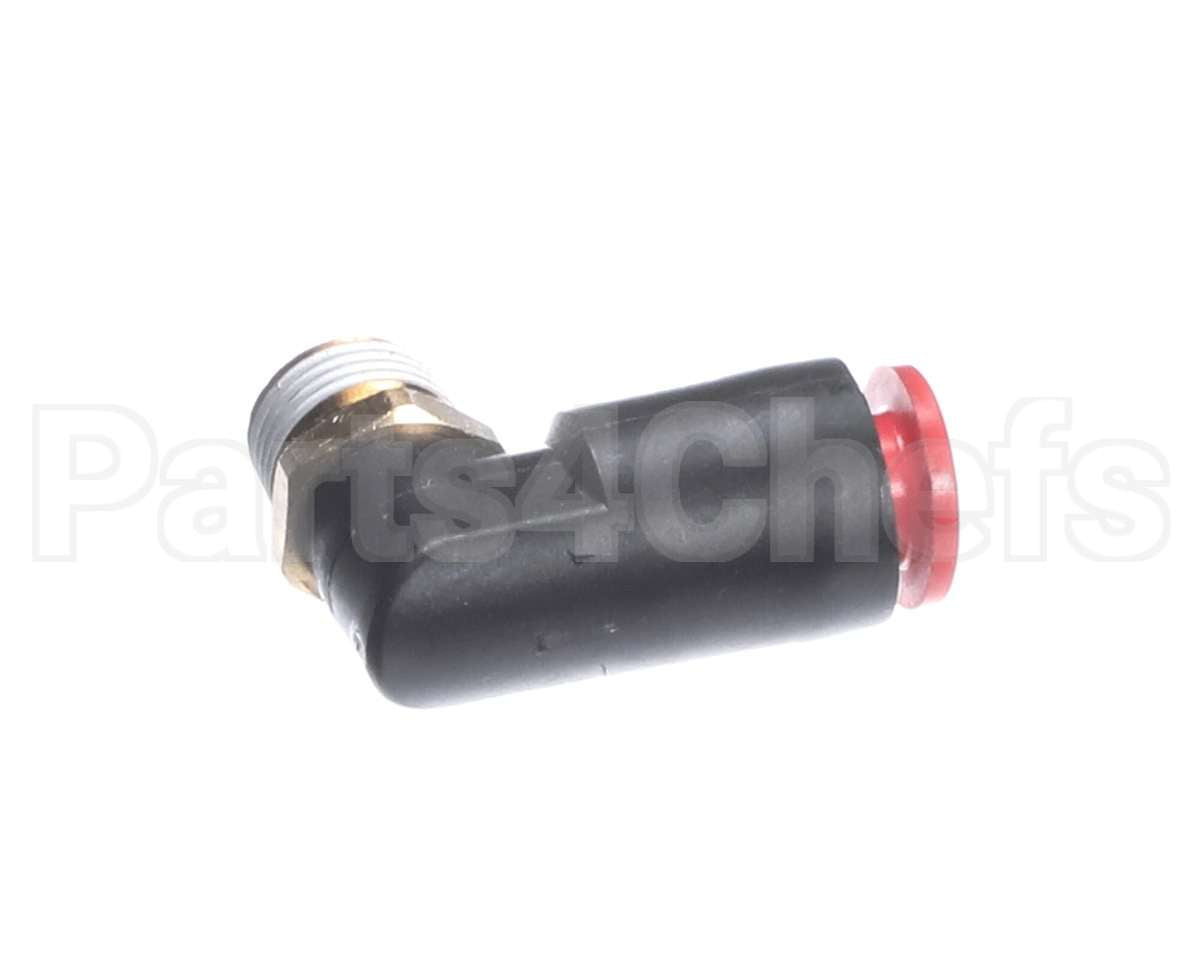 F033 Edlund Fitting,Shrt1/4Odpush-In 90 De